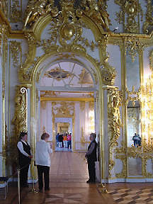 long corridor in Catherine Palace - St. Petersburg