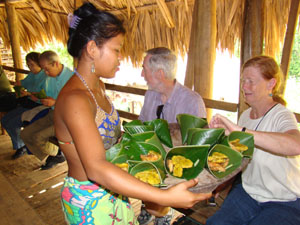 lunch wrapped in leaves