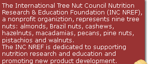 The International Tree Nut Council represents nine tree nuts and is dedicated to promoting new product development and nutrition research.